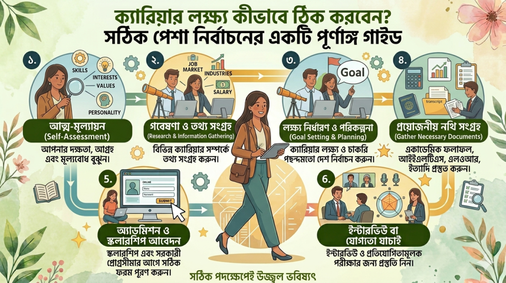 Career Goals kivabe thik korben? Sothik pesha nirbachoner ekti purnonggo guide