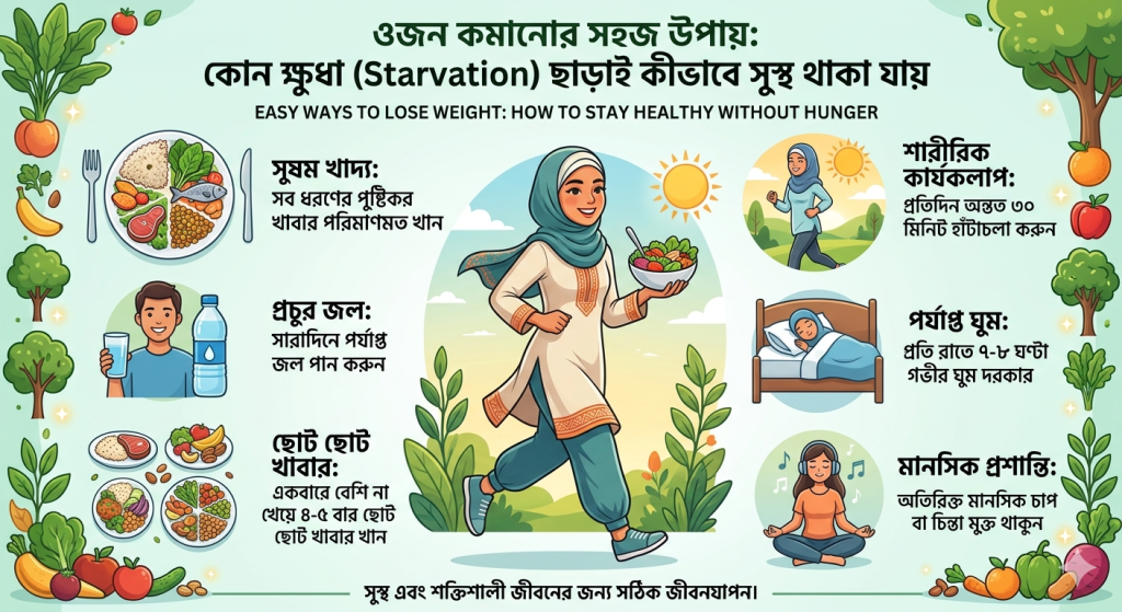 Ojon Komanor Shohoj Upay: Kono Khoda (Starvation) Chara-i Kivabe Sustho Thaka Jay