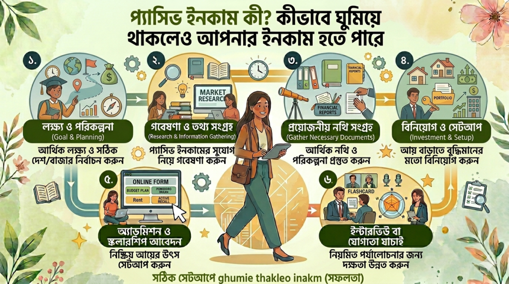 Passive Income ki? Kivabe ghumie thakleo apnar income hote pare